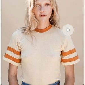 Lykke Wullf Farrah ringer tee size small